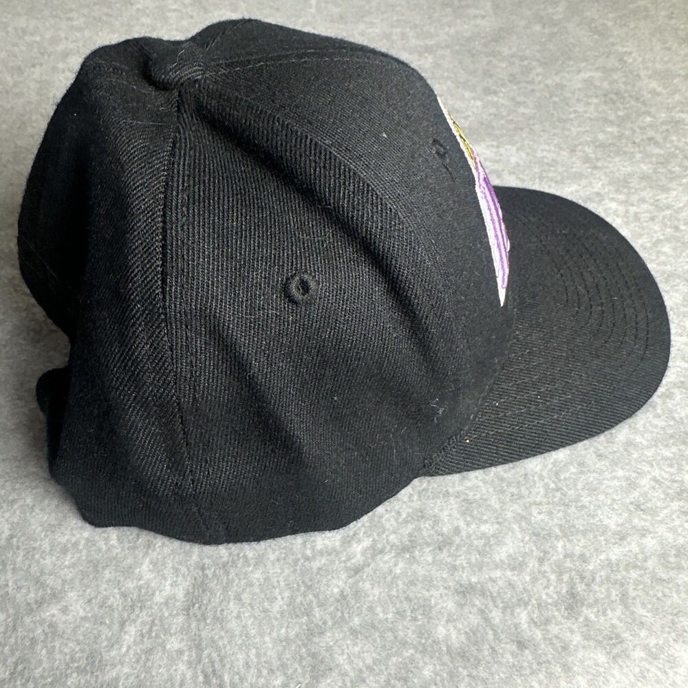 Los Angeles Lakers Mitchell & Ness “HWC Slice Collection” SnapBack Hat Cap Black - Picture 4 of 8